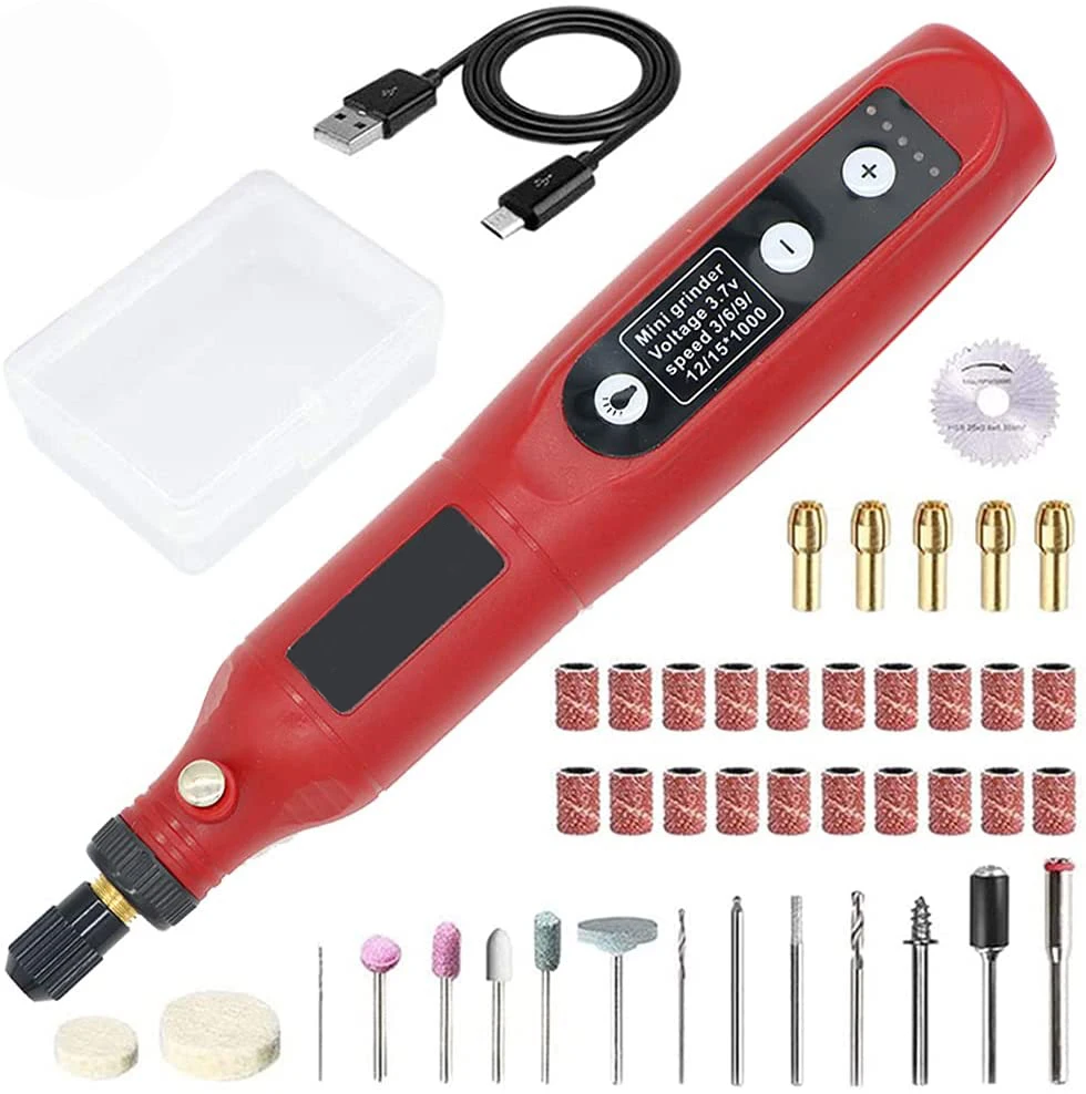 GOLDMOON mini angle grinder cordless machine mini electric grinder tools set