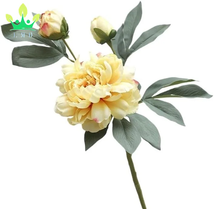Artificial Multi-Layer Peony Flower with Stems Real Look Peonies for Wedding Centerpieces Bridal Baby Shower Party Decorations