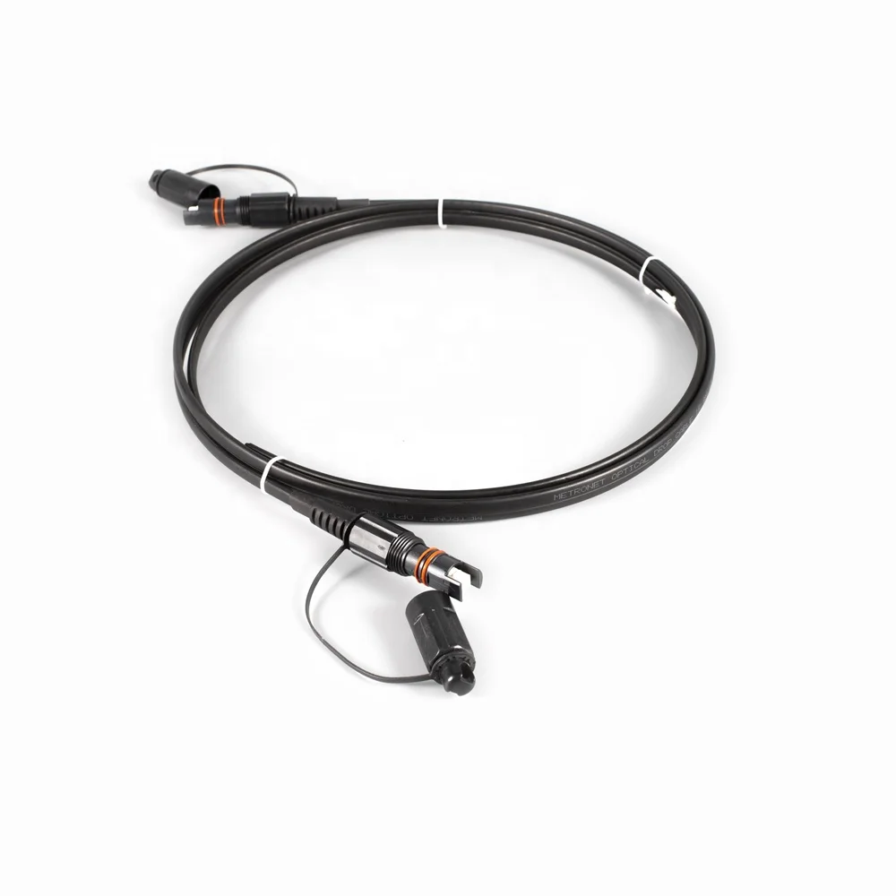 FTTX Fiber Toneable Indoor/Outdoor mini LT flat locatable drop cable Hardened incorporate SC/APC connector