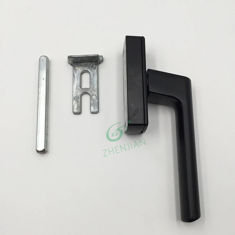 Modern Design Aluminum Window Pull Handle Contemporary OEM Product Black Handle with Key Lock