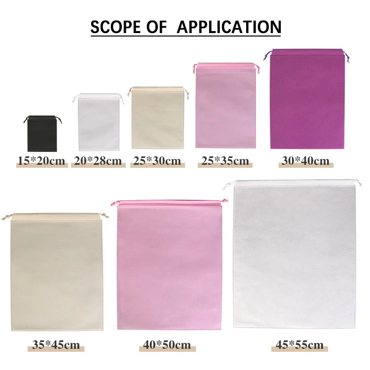 
Customizable nonwoven storage bag Shoe bag with Custom Logo 