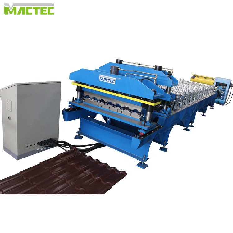 New Design of Lace Shearing and Molding Cutting Glazed Tile Rolling Forming Machine