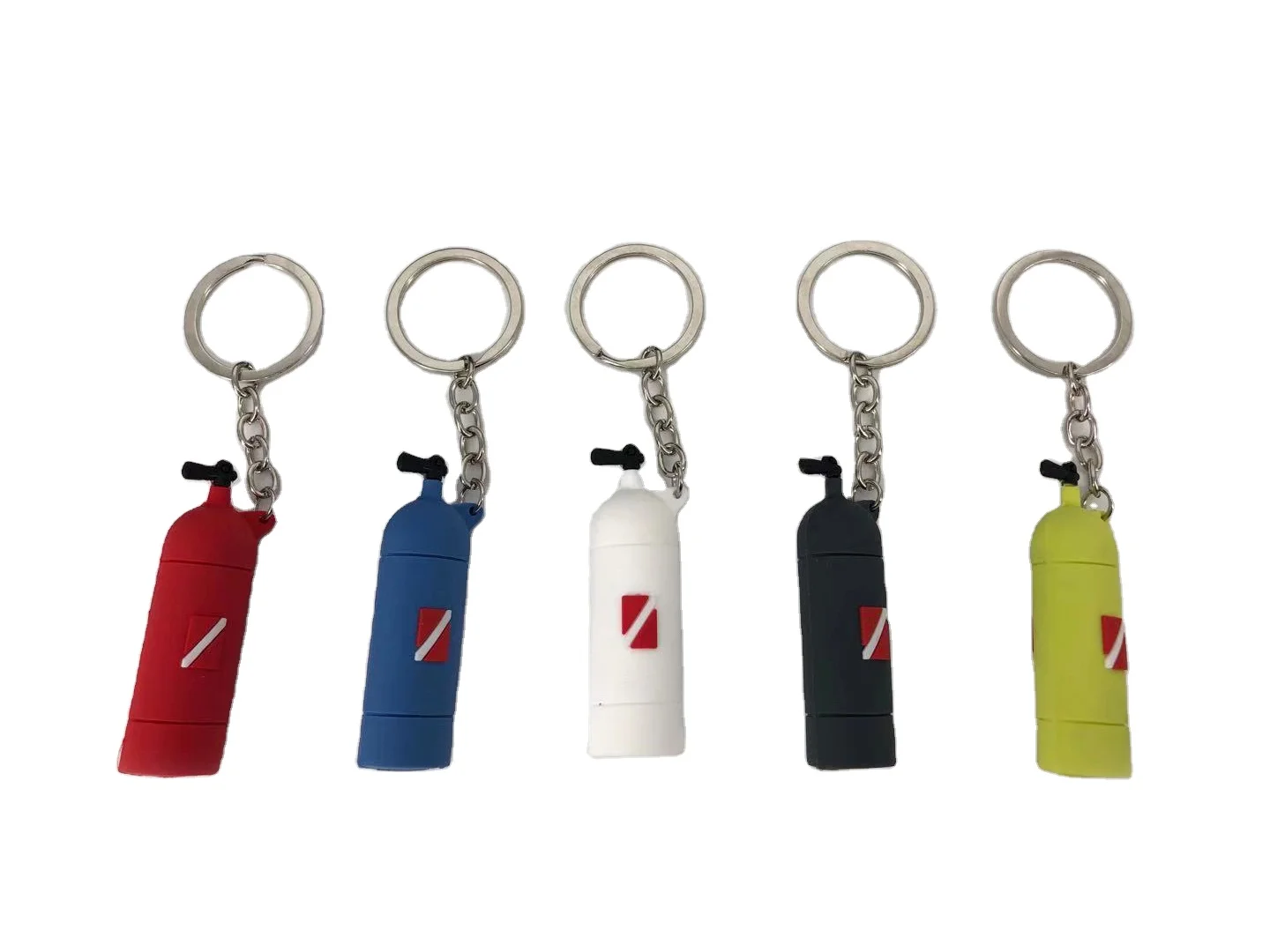 Tank shape keychain for diving accessories 6.5*2cm