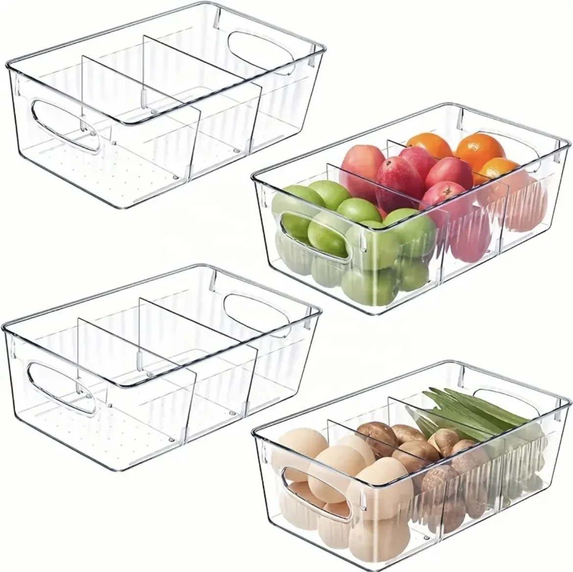 Refrigerator Transparent Storage Plastic Box Very Suitable For Organizing Cabinets Food Storage Home Kitchen Supplies