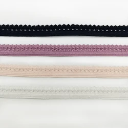 Wholesale Picot Edge Elastic Lingerie 10 mm Edging Lace High Elasticity Underwear Webbing Band 3/8 Decor Scallop Tape
