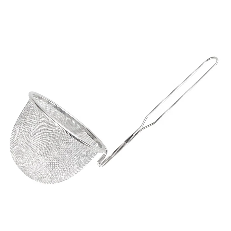 Gold Fine Mesh Strainer 3 Pieces Set Golden Flour Sifter for Baking Stainless Steel Colander