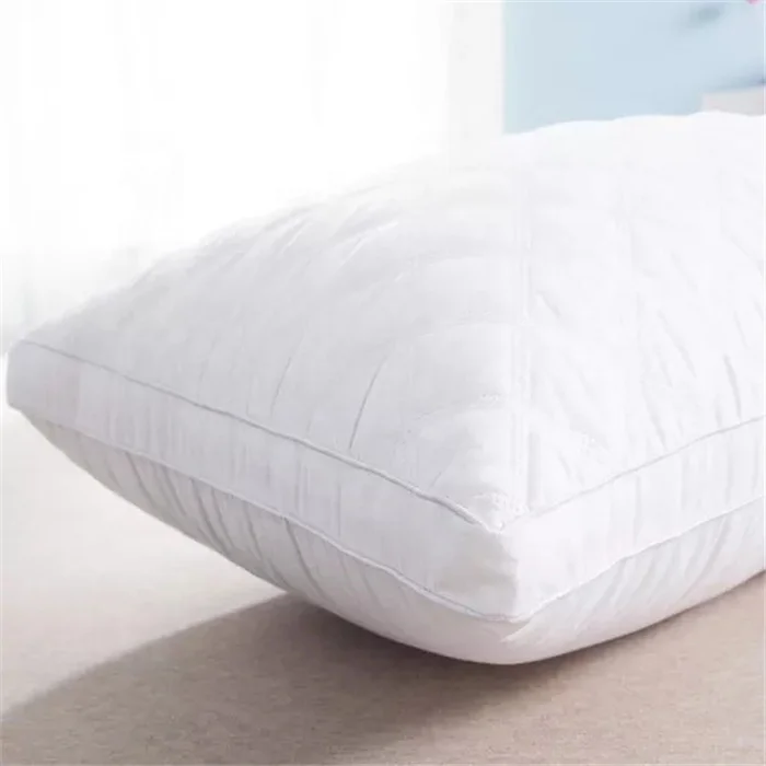 Home Hotel  Quilted microfiber Gusset Pillow 2 Pack White Standard Size