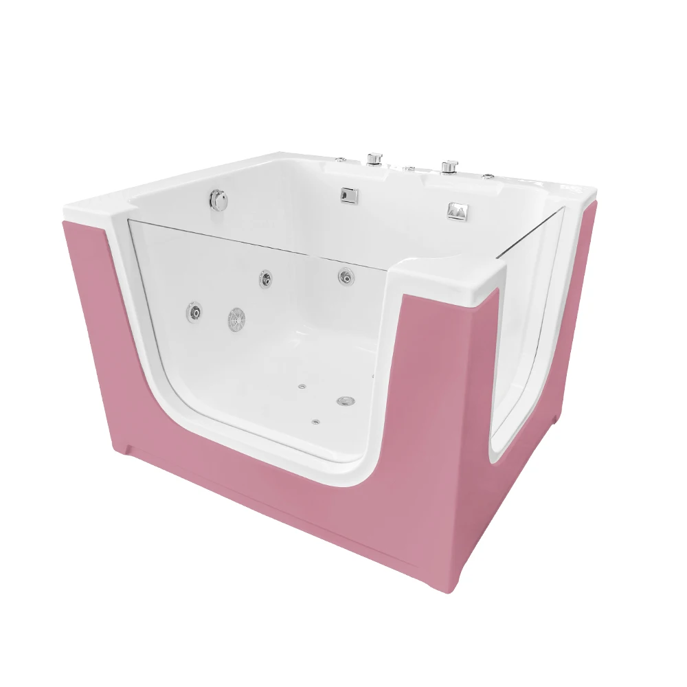 Baby Spa Center Swim Pool Hydromassage Baby Bathtub with place it in the bathroom