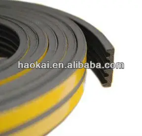 Wholesale Factory Price Adhesive D type weather strip epdm foam rubber weather strip seal strips