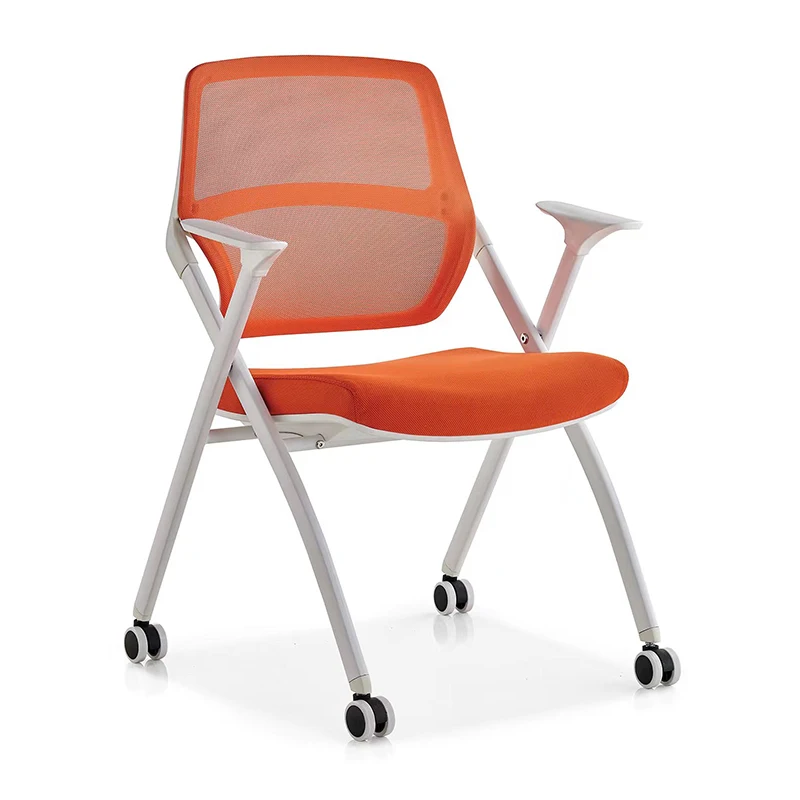 Factory Wholesale Price Training Chairs Portable Modern Mesh Back Office Chair School Classroom Seminar Chair With Wheels