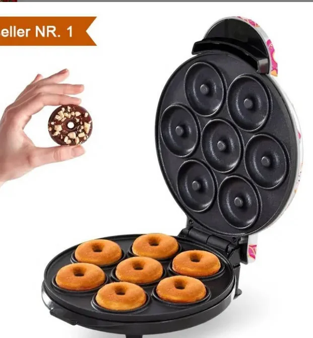 Mini Donut Maker Machine For Kid Snacks Fabricant De Beignets Make 7 Doughnuts Maker Fabricante De Donas Donut-Hersteller
