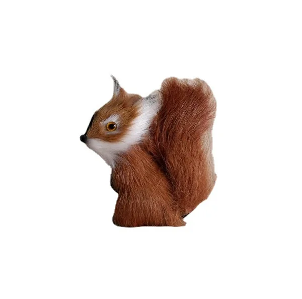 Wholesale Of Simulated Squirrel Fur Handicrafts Forest Series Christmas Tree Decoration Animals Small Squirrels By Manufacturers