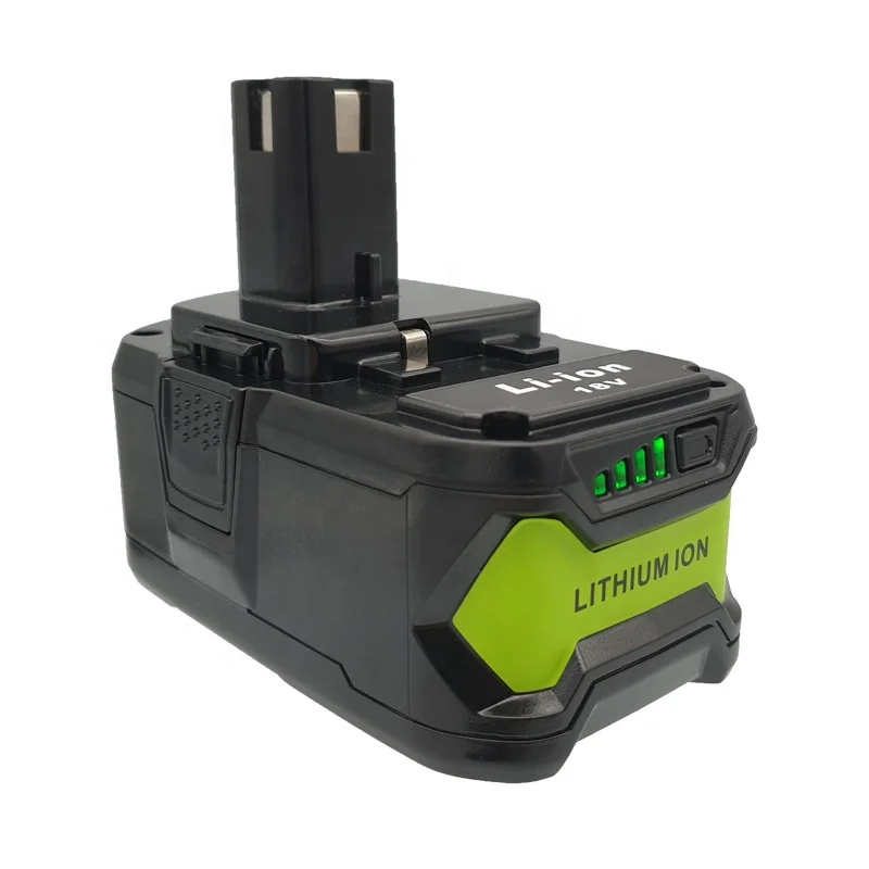 18V Battery For Ryobi One+ Plus 4.0Ah Li-ion RB18L50 BPP-1817M P107 P108 Power   12v battery adapter one plus