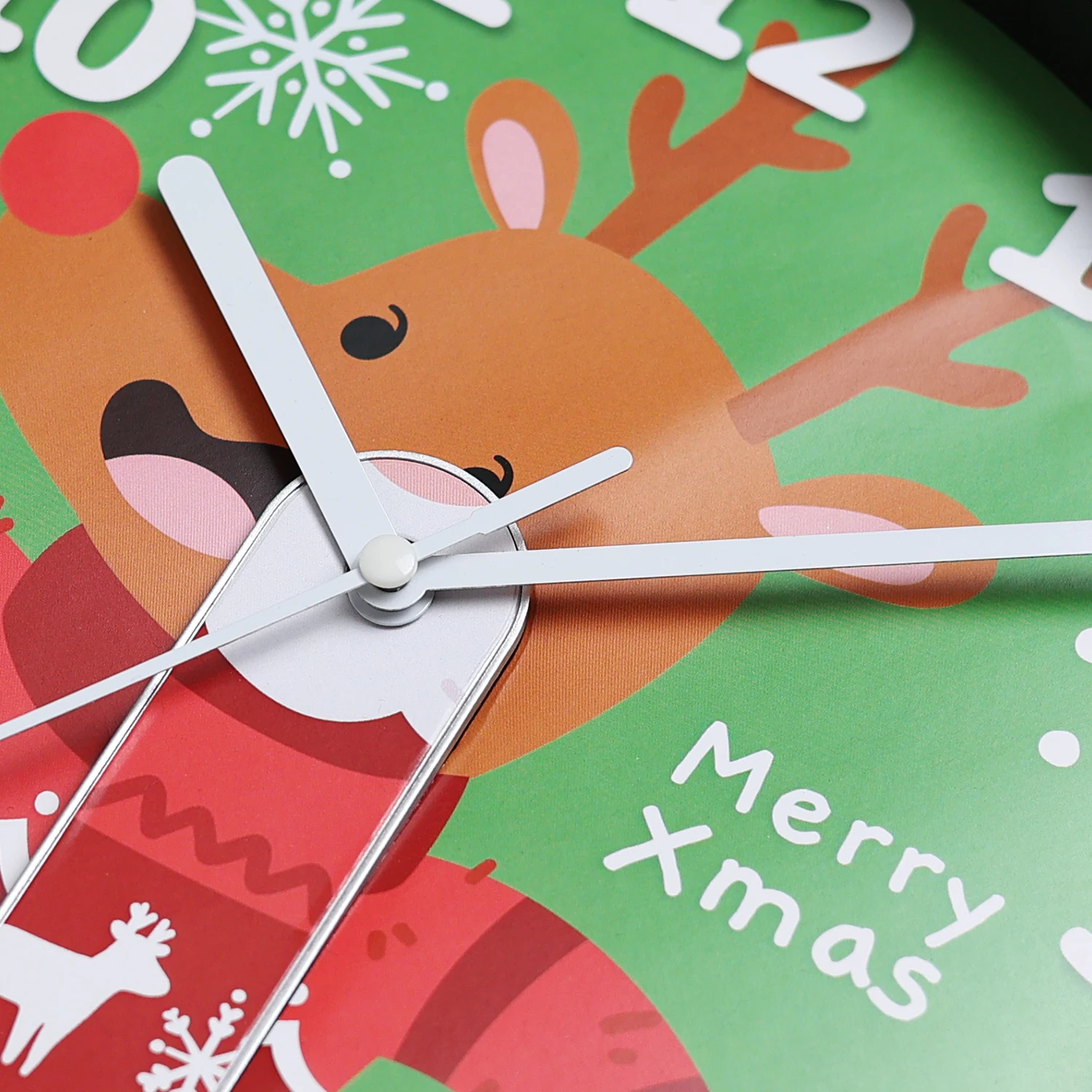 10 Inch Musical Christmas Wall Clock With Hourly Chime
