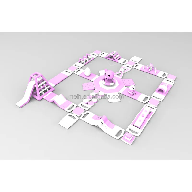 Hot sale commercial inflatable aqua park sport park water obstacle course floating water park  for sale