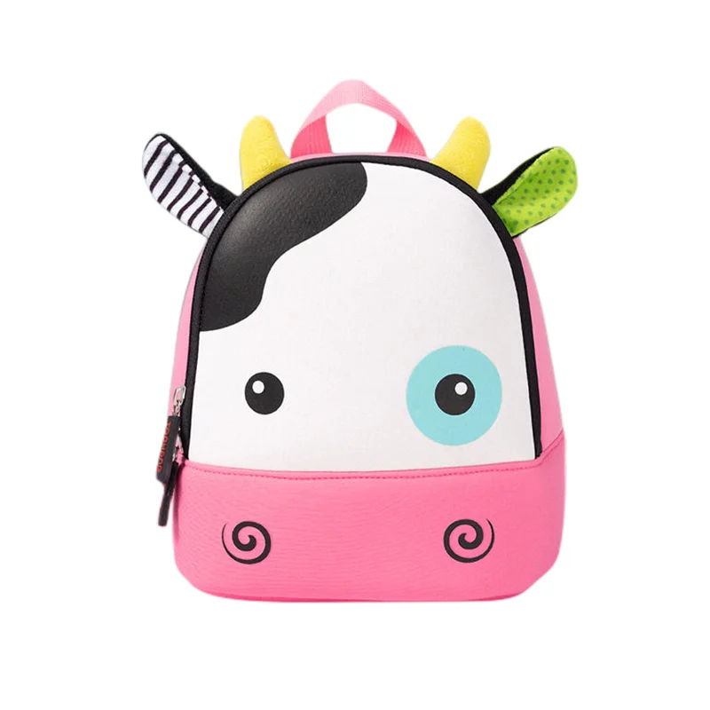 2024 New Kindergarten Kids School Bag Boys And Girls Cartoons Neoprene Animals Backpack Kids Backpack