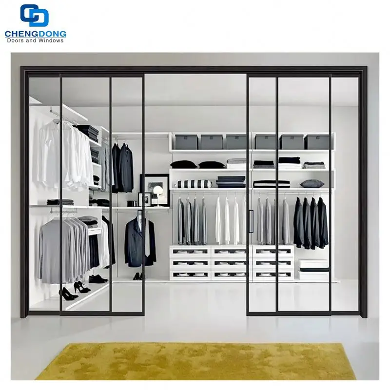 
slim aluminum sliding door track profiles frame line series extruded slim aluminium door for glass doors 