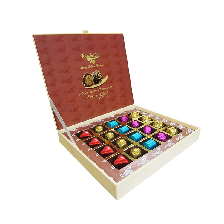 Eco Friendly Cardboard Candy Chocolate Boxes for Food Packaging Empty Gift Chocolate Truffles