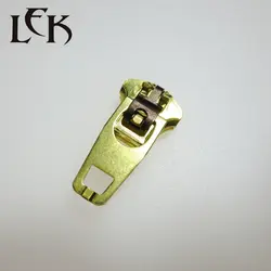 Plating  brass Puller Instant Fix Zip heads Spring double Lock ss zipper slider