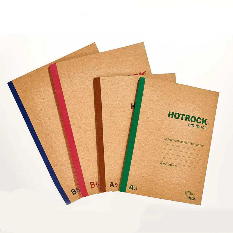 Wholesale Simple A5/B5 Thread Sewing Brown Kraft Paper Notebook School Student Diary Notebook