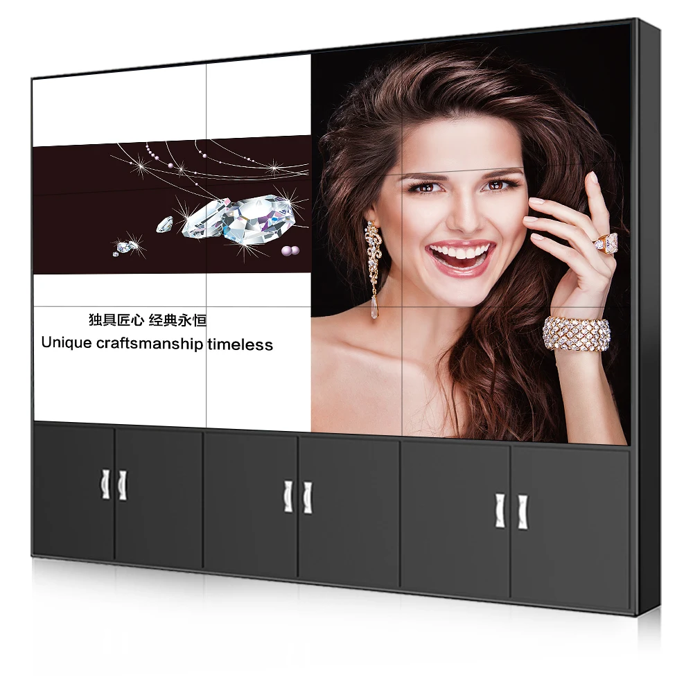 55 Inch Lcd TFT Computer Advertising Display Indoor stage event led screen splicing led display multimedia lcd splicing screen