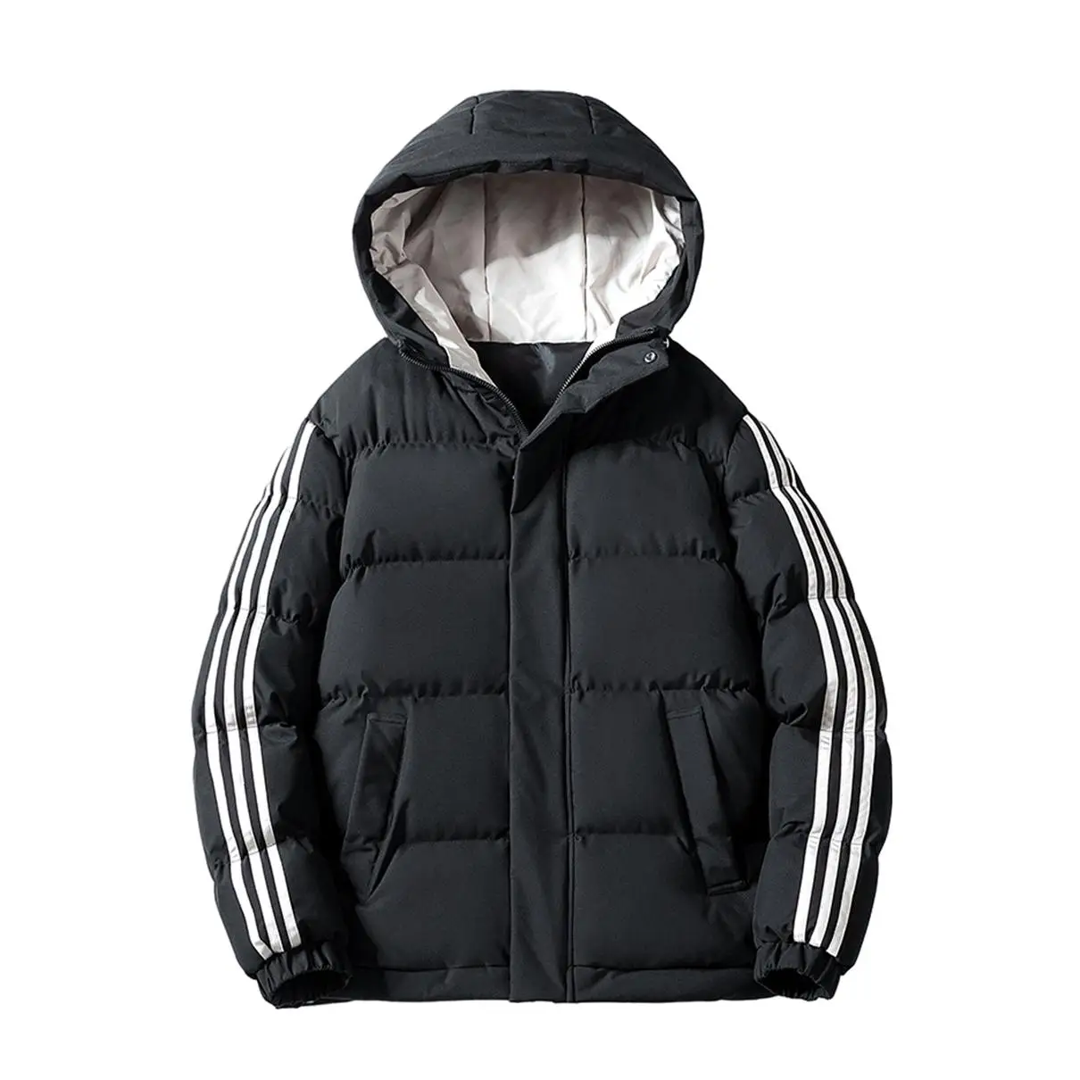 Winter Fashion Stylish Custom Design Hoodies Outerwear Feather Puff Down Bubble Coat Womens Puffer Jacket