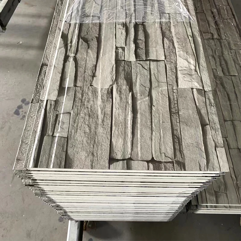 House exterior 16mm waterproof Polyurethane Foam Brick thermal insulation insulated sandwich panels