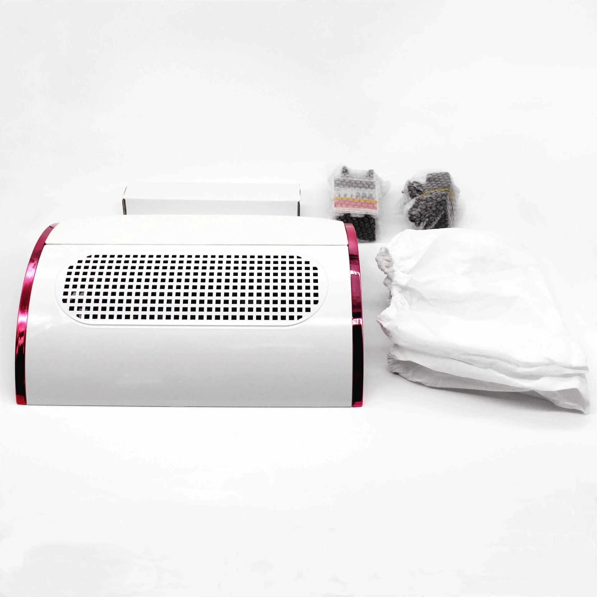 Nail Vacuum Cleaner High Power 48W High Suction 3 in 1 Multifunction Nail Drill Polishing Dust Collector Hand Pillow Machine