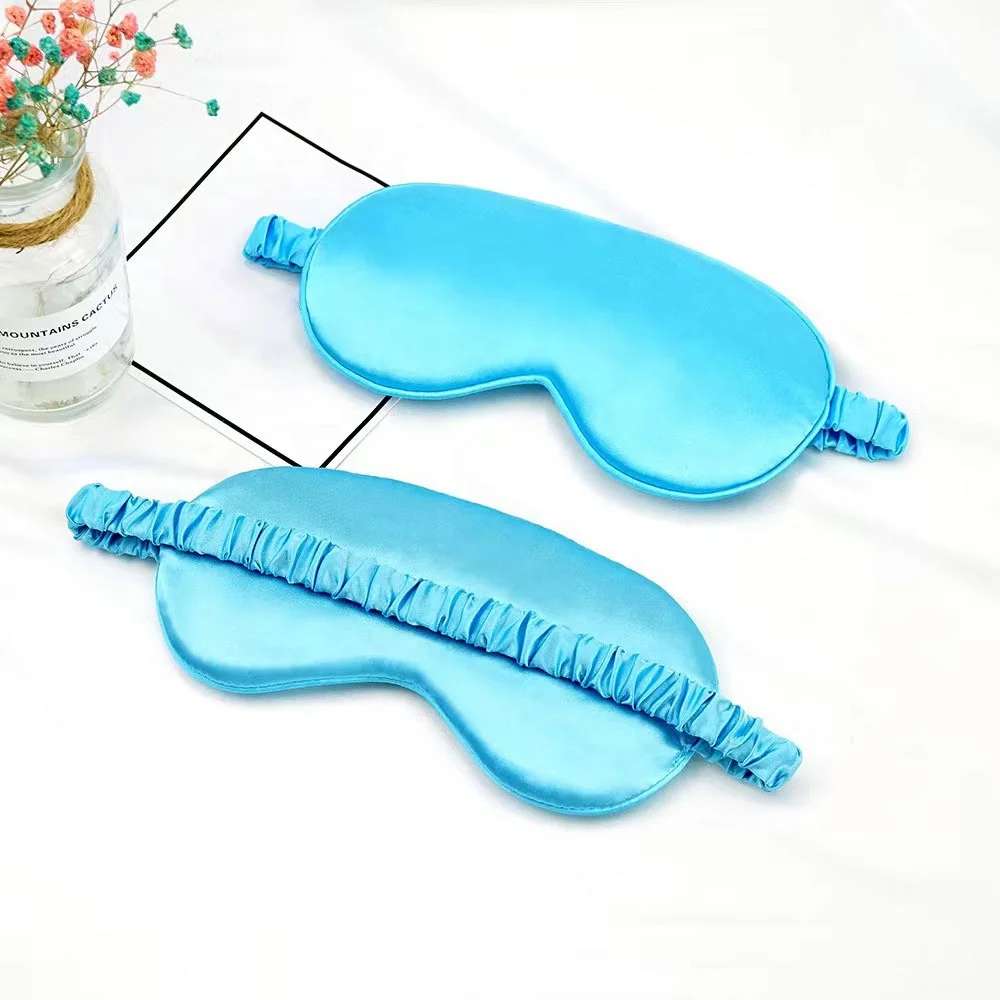 Unisex Super Smooth Blindfold Silk Satin Sleeping Eye Mask with Elastic Strap