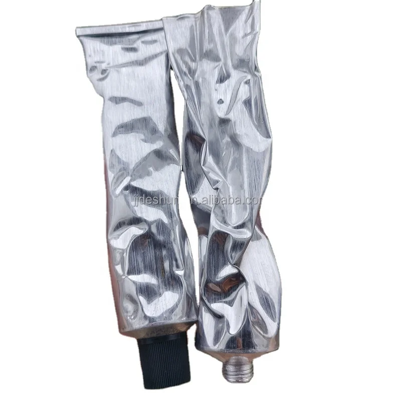 Простые алюминиевые металлические серебряные пустые тюбики шампунь кондиционер краска для волос упаковка солнцезащитного лосьона крем SPF 50