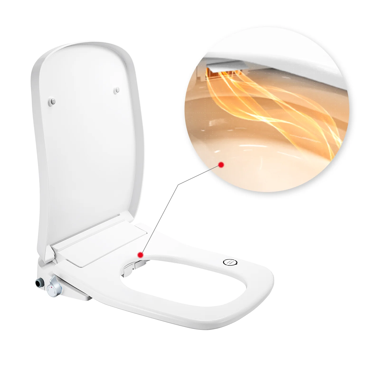 2024 Innovative Premium Cover Heated Smart Toilet Seat Bidet Electric Bidet Heated Smart Toilet Seat