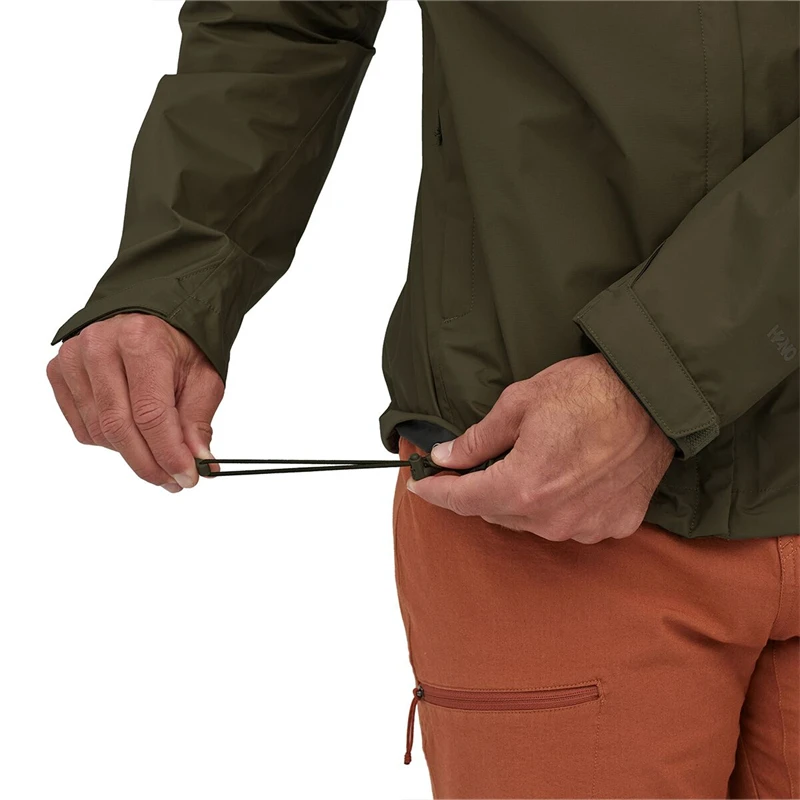 Packable Waterproof Breathable Membrane Outdoor  Wind Shell Hiking Travel Men Rain Jackets