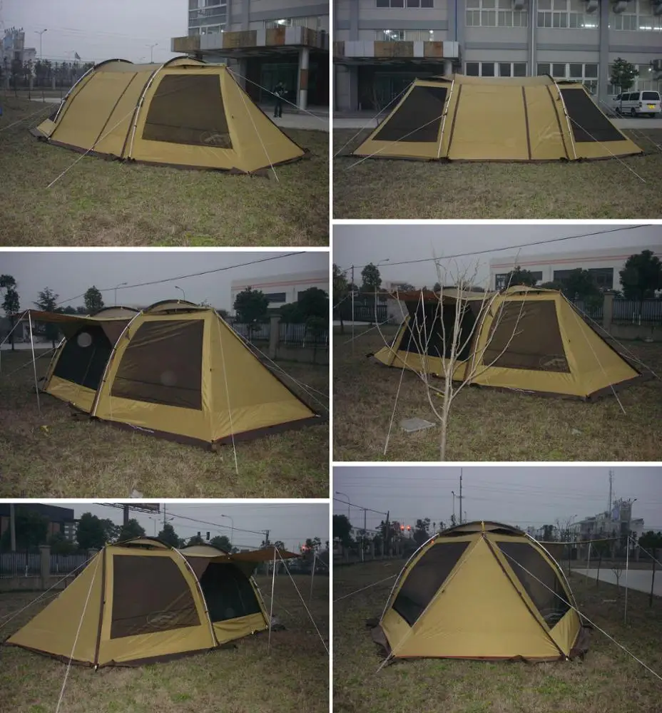 OEM/ODM Up-to-Date Design Novelty Camping Tent Deluxe Solution Aluminium Alloy Pole Framed High Quality Top End Tent