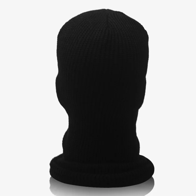 Wholesale unisex  Riding cap acrylic cycling knitted wool filter spandex one hole winter ski mask custom balaclava hat for men