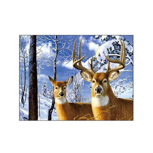 
In stock animal designs 3D lenticular picture 30x40cm for promotion gifts 