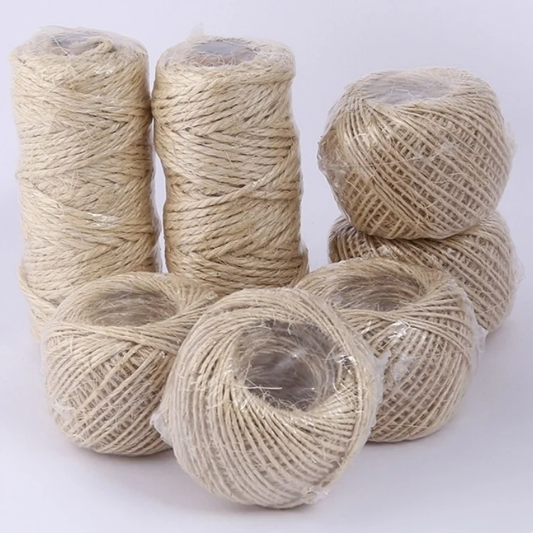 Factory Direct Supply 6-50mm Natural Jute Rope Twine Twisted Manila Rope Hemp Rope for Craft Decorative Landscape