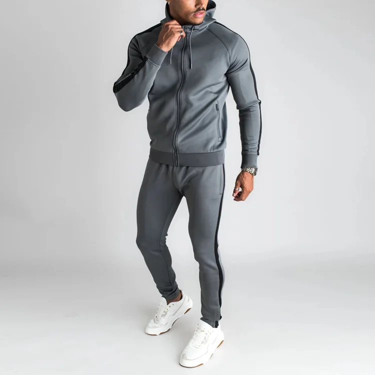 Custom track suit stripe tracksuit men tracksuits sports
