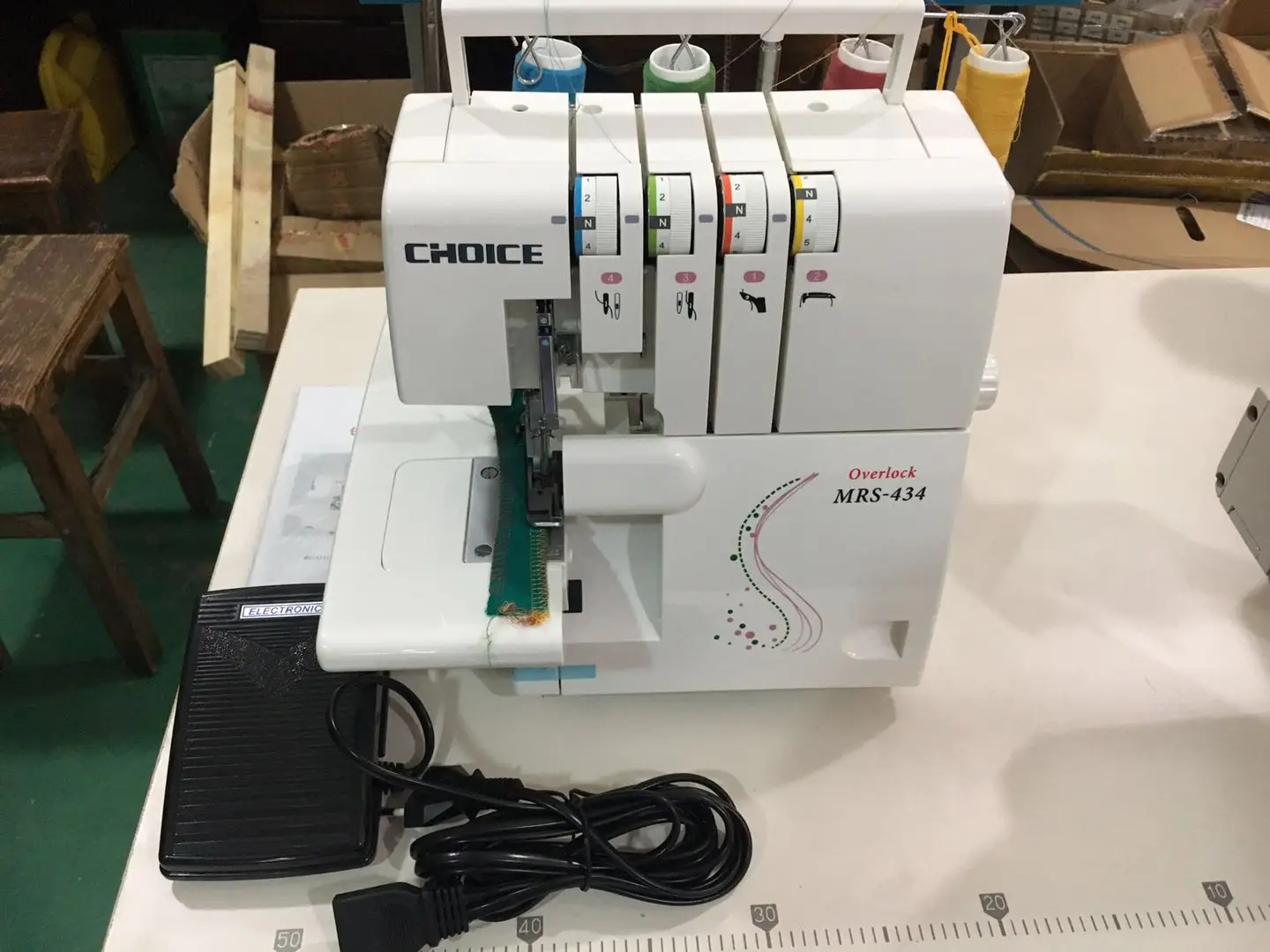 ROSEW GC434 Многофункциональный портативный оверлок швейная машина Бытовая