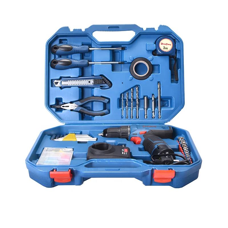 Dongcheng Economical Model Single Battery Pack Cordless Tool Set Cordless Drill Combo kit