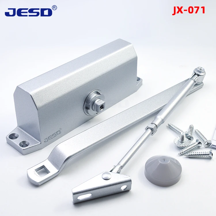 Europe CE Aluminum 180 degree door closer automatic 90° hold closeing door 45-65kg heavy duty door closer
