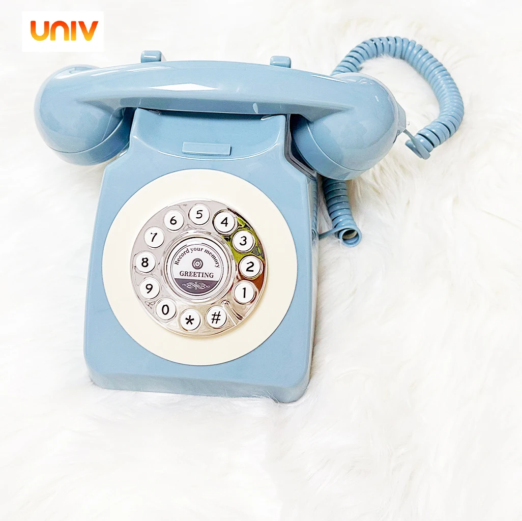 2024 Newest vogue Audio Guest Book Phone Antique Telephone Wedding Guest Audio Book Phone