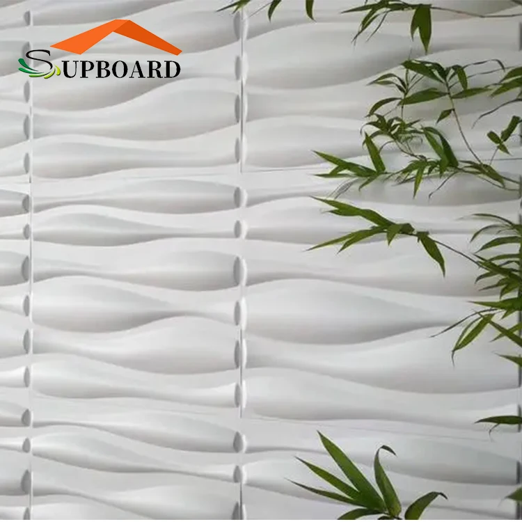 Cheap Price Wall Panel Bathroom 3D Wave