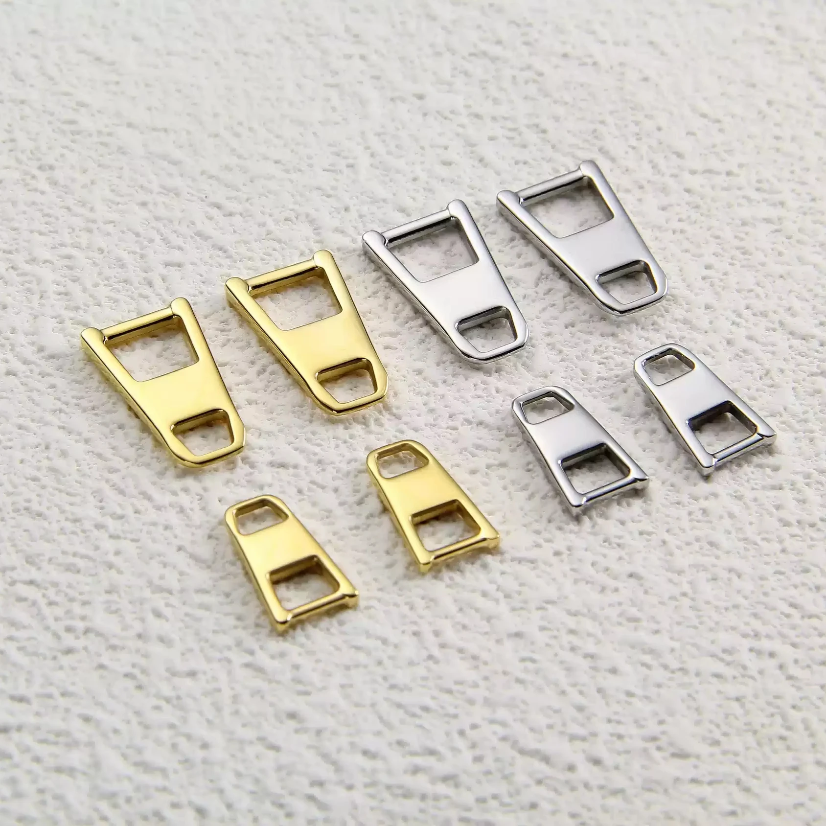 Carosung Stainless Steel Zipper Pull Replacement Metal Zipper Handle Mend Fixer Zipper Tab Repair Gold Metal Slider Pull Tab