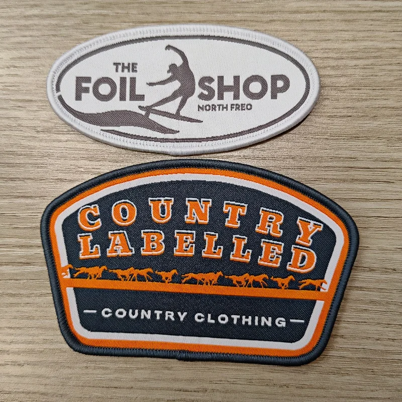 Manufacturer Wholesale Cheap Sewing Small Size Stitch Chenille Embroidery Badges High Quality Customized Iron On Woven Patches