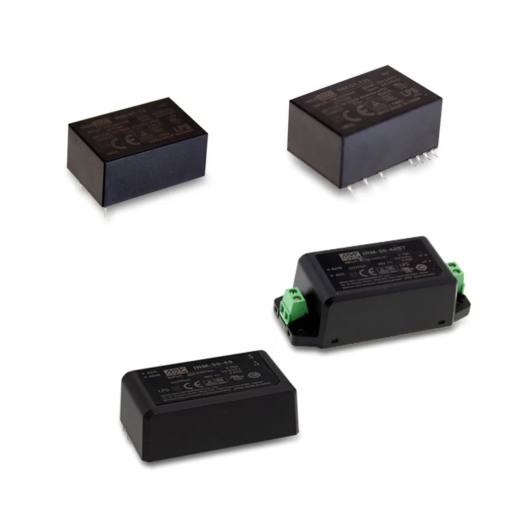 IRM-01/02/03/05/10/15/20/30/45/60/90 series AC-DC PSU OPEN FRAME PCB SMPS MEAN WELL SWITCHING POWER SUPPLY