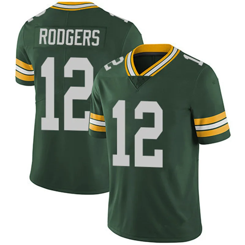 Мужская футболка для американского футбола NF L Green Bay Packer aaron