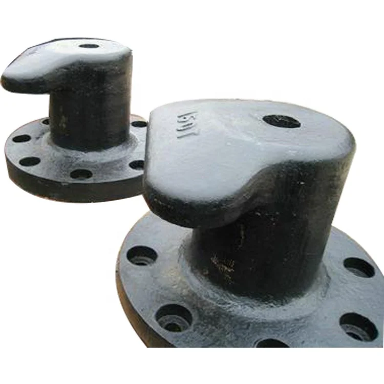 
marine dock stainless steel mooring tee head bollard cleats with anchor bolt and other accessories 