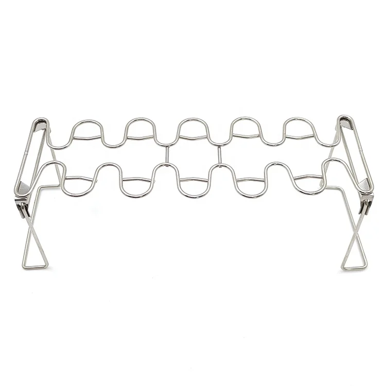 Chicken Wing And Leg Grilling Rack, 12 Slots Chicken Leg Rack, Stainless Steel Chicken Wing Rack Chicken Drumstick Holder