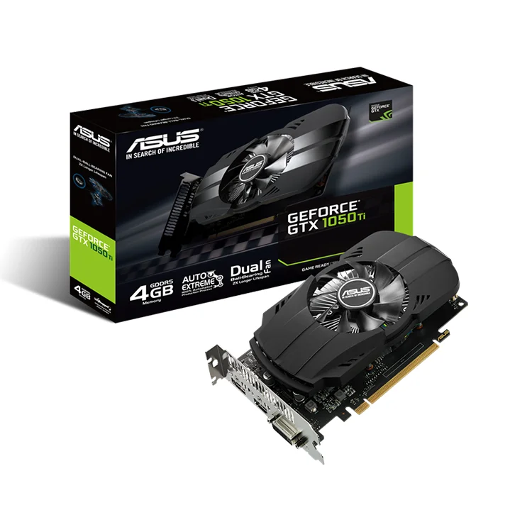 NEW Spot Low Price Computer Placa De Video Card GeForce GTX 1050Ti 4GB PHOENIX Fan Edition Gaming PC GPU Graphics Card