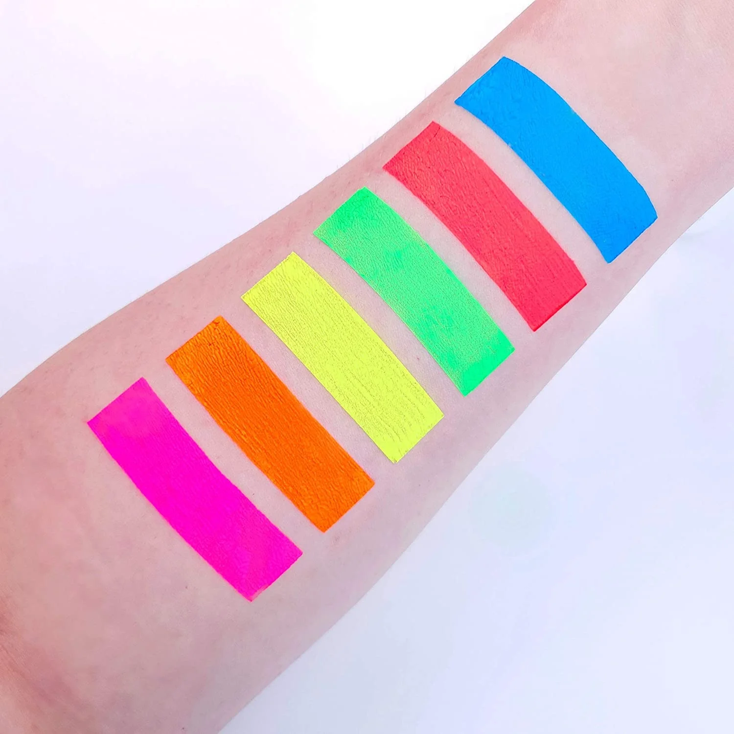 6 цветов УФ нетоксичный неоновый светящийся в темноте Набор для рисования лица клубной